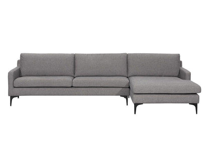 Andie Sofa Chaise - Davis Dark Grey