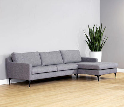 Andie Sofa Chaise - Davis Dark Grey