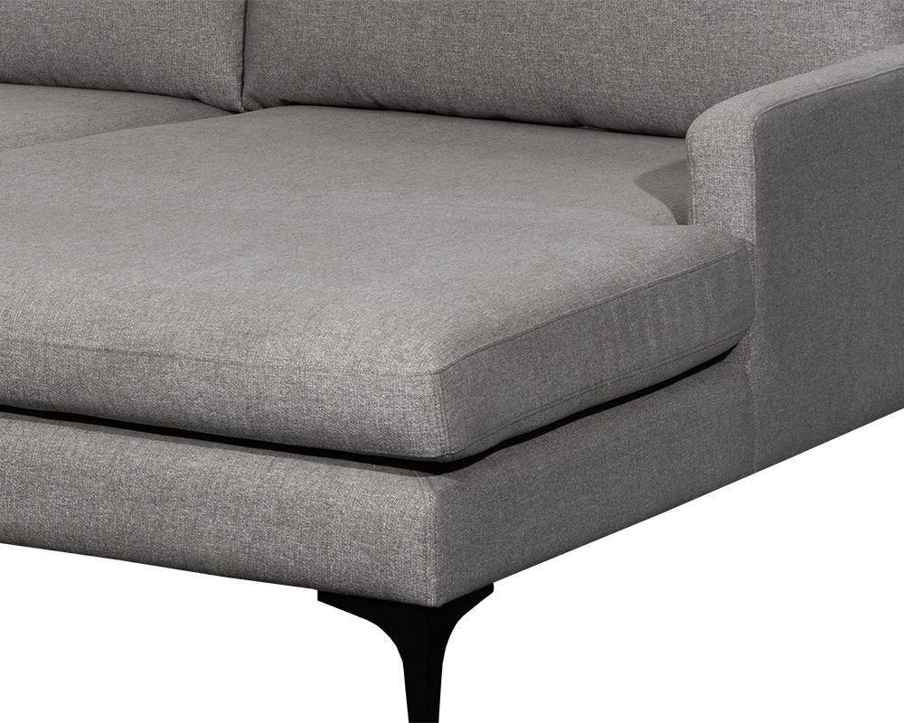 Andie Sofa Chaise - Davis Dark Grey