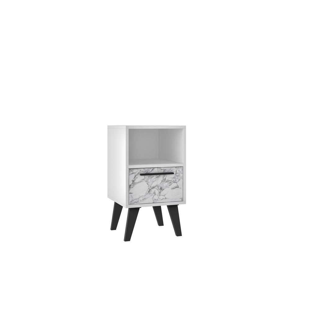 Amsterdam Nightstand 1.0 in White Marble