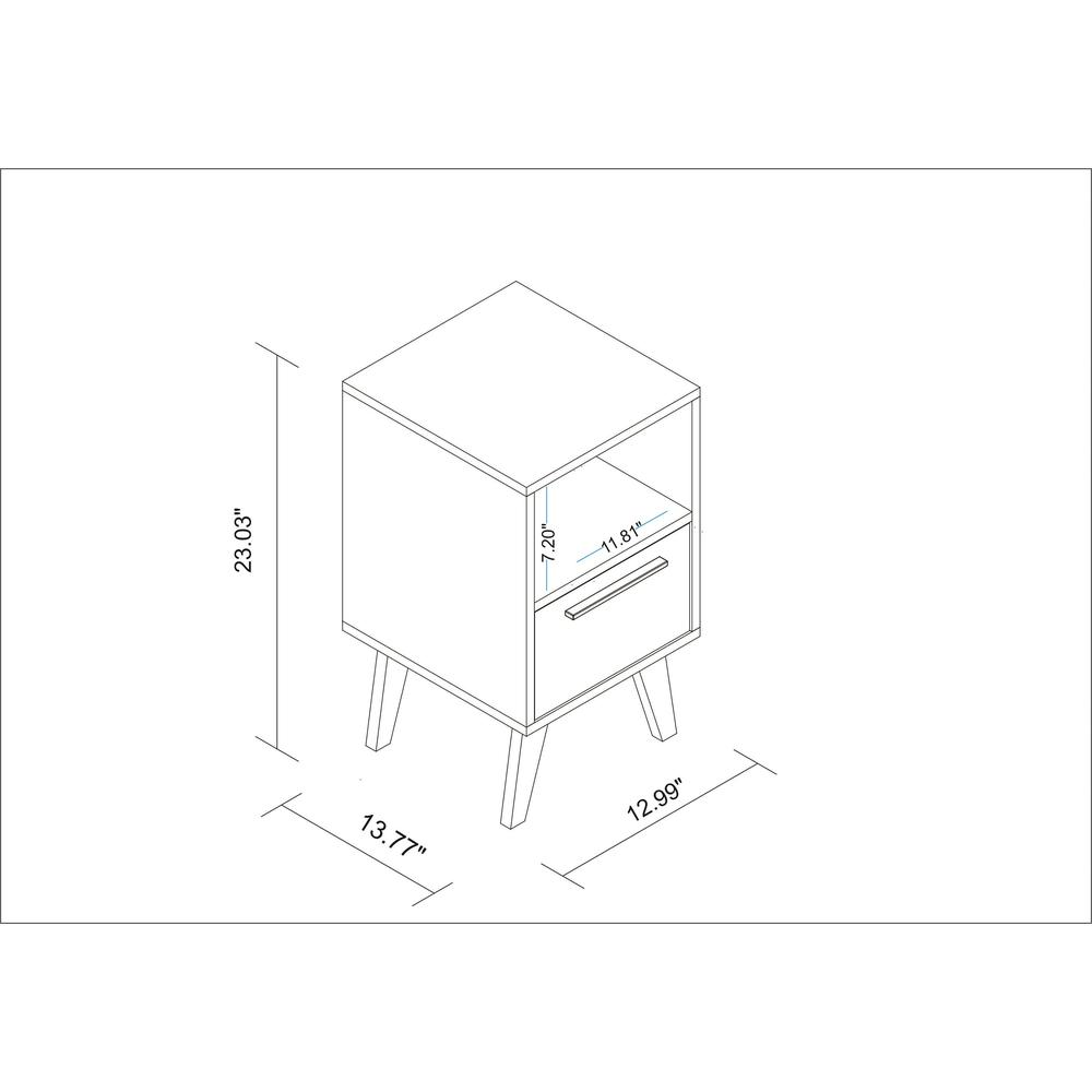 Amsterdam Nightstand 1.0 in White Marble