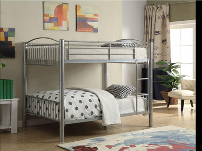 78inches X 56inches X 67inches Black Metal Full Over Full Bunk Bed