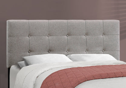 64.25inches x 85.25inches x 45inches Grey Linen - Queen Size Bed