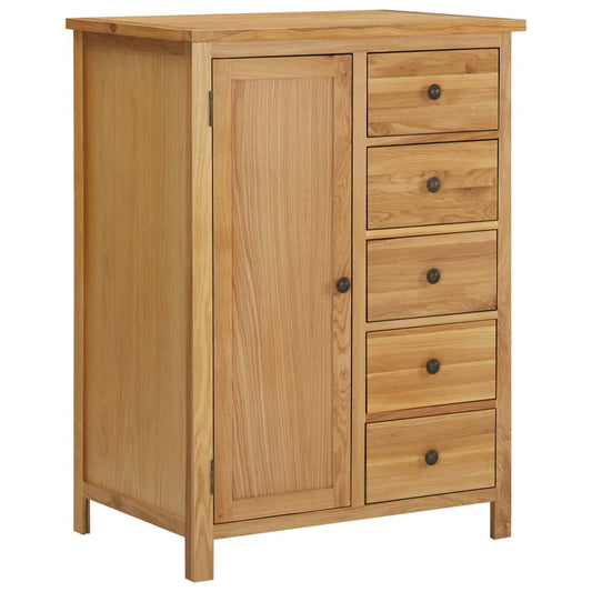 Wardrobe 29.9"x20.5"x41.3" Solid Oak Wood