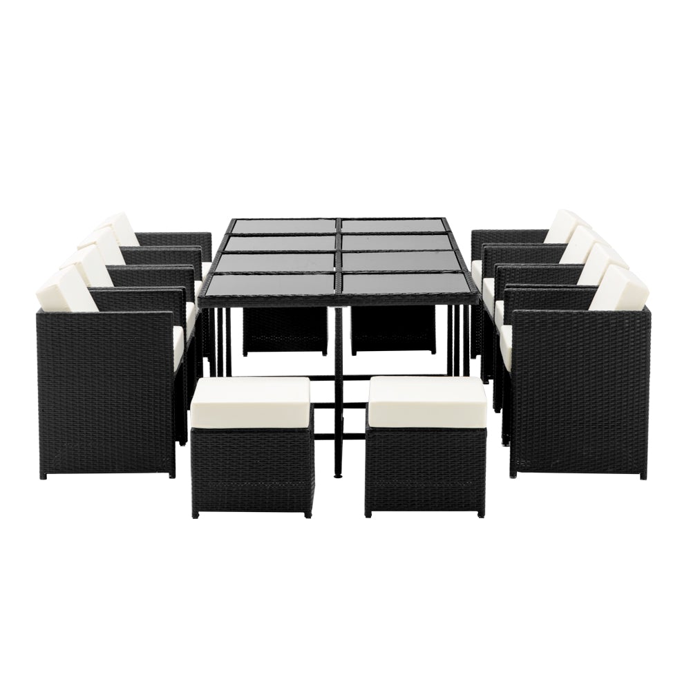 Gardeon 13 Piece Wicker Outdoor Dining Table Set