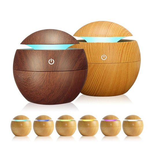 Wood Grain USB Aroma Essential Oil Diffuser Ultrasonic Cool Mist