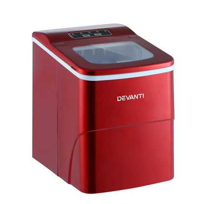 DEVANTi Portable Ice Cube Maker Machine 2L Home Bar Benchtop Easy