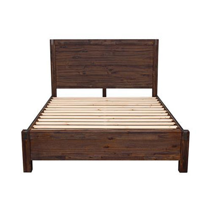 Bed Frame King Size in Solid Wood Veneered Acacia Bedroom Timber Slat