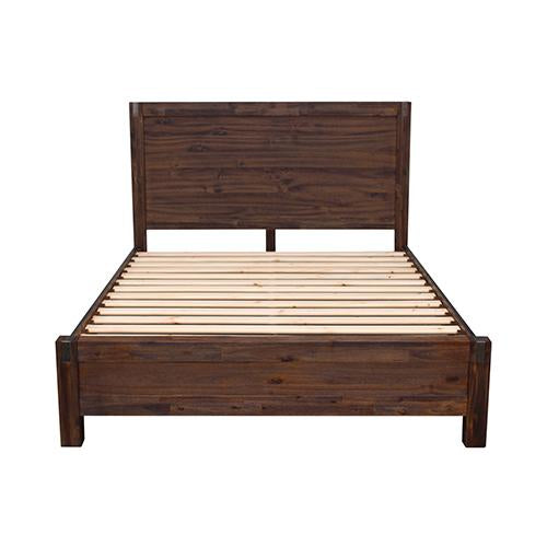 Bed Frame King Size in Solid Wood Veneered Acacia Bedroom Timber Slat