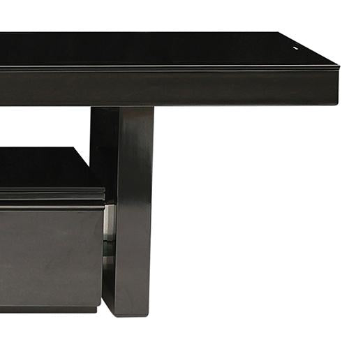 TV Cabinet with 3 Storage Drawers Extendable With Glossy MDF
