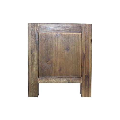 TV Cabinet with 3 Storage Drawers with Shelf Solid Acacia Wooden Frame