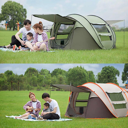 Large Capacity 4 to 5 Persons Automatic Pop Up Camping Tent