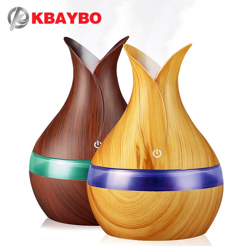 KBAYBO 300ml USB Air humidifier aroma oil Diffuser strong mist maker