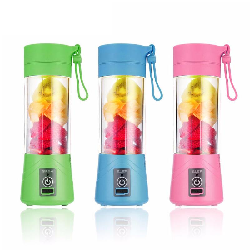 Portable Smoothie Blender, 380ml Juicer Bottle, USB Rechargeable, For